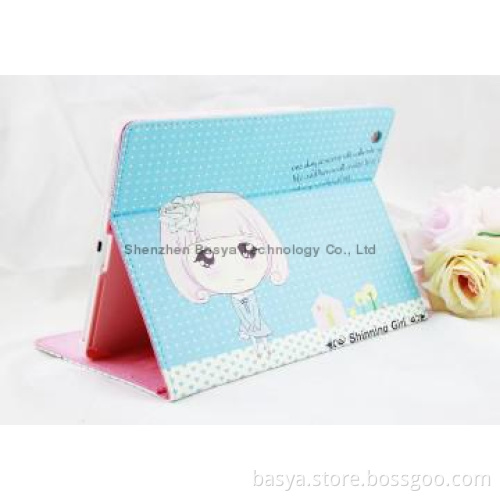 Shinning girl iPad 2/3/4 leather case, 3 designs